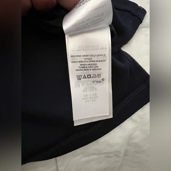 Lauren by Ralph Lauren tunic type shirt. Blue with faux suede trim.   Size XL - Picture 2 of 12